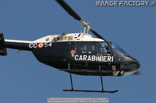 2008-09-20 Air Show Varazze 0097 Agusta-Bell A-212 - Carabinieri